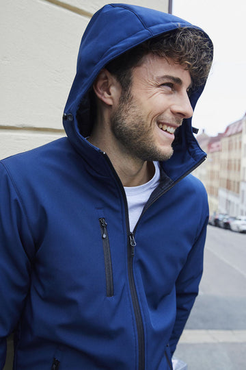 Clique Mens Padded Hooded Softshell Jacket. Waterproof 5000mm. 6 Colours XS-4XL - Summer Jacket - Logo Free Clothing