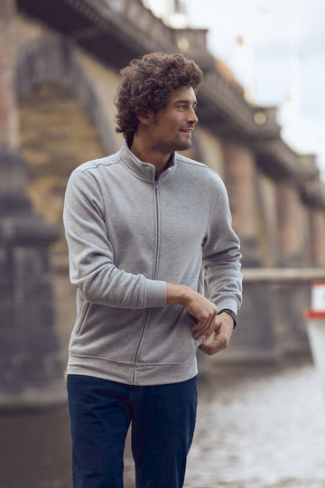 Clique Mens Zipped Sweatshirt Jacket. 7 Colours- XS-5XL - Sweatshirt - Logo Free Clothing