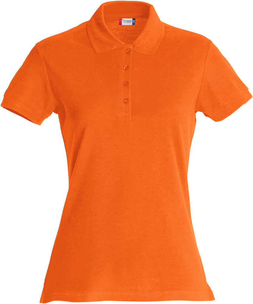 Clique Basic Ladies Polo Shirt | Cotton Polo Top | Flat Knit Collar | 16 Colours | XS-2XL - Polo Shirt - Logo Free Clothing