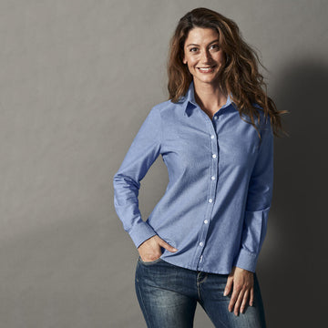 Cottover Oxford Shirt | Ladies Fit | GOTS Organic Cotton | Fairtrade | 2 Colours | XS-3XL - Shirt - Logo Free Clothing