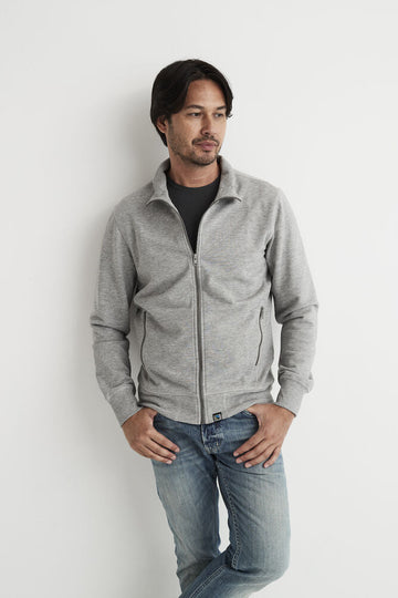 Cottover Mens Heavyweight Zip-Up Sweatshirt | GOTS | French Terry Organic Cotton | S-4XL - Sweatshirt - Logo Free Clothing