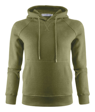 James Harvest Hardin- Ladies Eco Hoodie. Raglan Sleeves. 80/20 Organic Cotton/ Recycled Polyester. XS-2XL - Hoodie - Logo Free Clothing