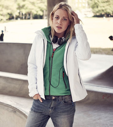 James Harvest Flat Track- Ladies Hooded Sport Shell Jacket. 7 Colours. XS-2XL - Summer Jacket - Logo Free Clothing