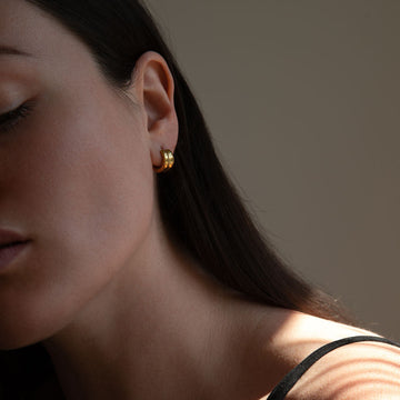 Gold Bonnie Hoop Earrings