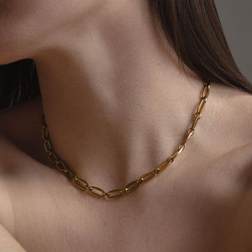 Gold Link Chain Necklace