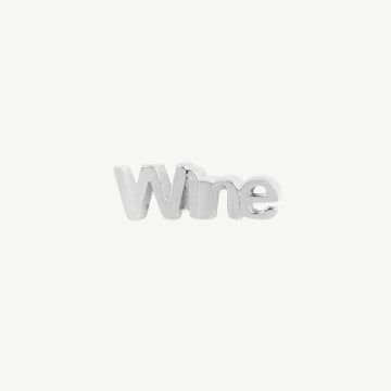 Sterling Silver Wine Stud