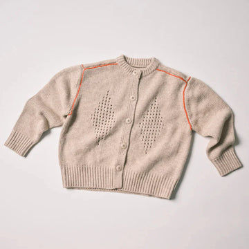 Diamond Eyelet Cardigan