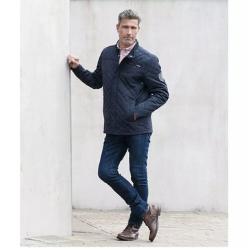 Cutter & Buck Parkdale Men's Quilted Jacket | Full Zip | Lightly Padded | Navy | S-4XL