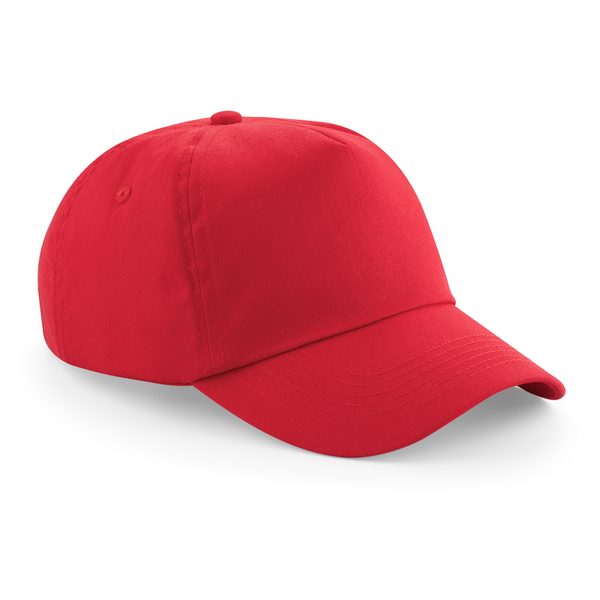 Beechfield Original 5 Panel Cap | Unisex | Cotton | Velcro Adjust | 25 Colours | One Size - Hat - Logo Free Clothing