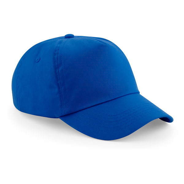 Beechfield Original 5 Panel Cap | Unisex | Cotton | Velcro Adjust | 25 Colours | One Size - Hat - Logo Free Clothing