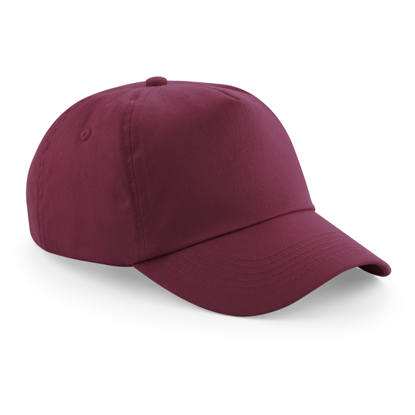 Beechfield Original 5 Panel Cap | Unisex | Cotton | Velcro Adjust | 25 Colours | One Size - Hat - Logo Free Clothing