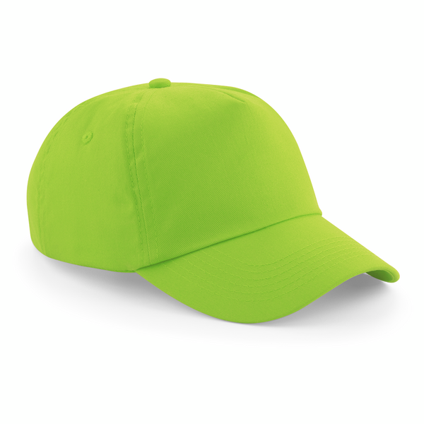 Beechfield Original 5 Panel Cap | Unisex | Cotton | Velcro Adjust | 25 Colours | One Size - Hat - Logo Free Clothing