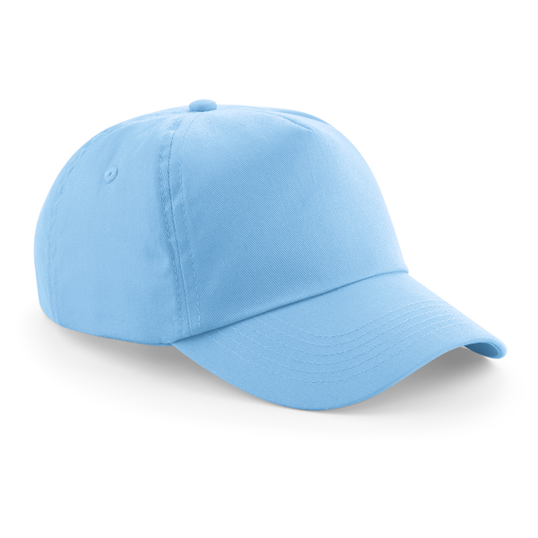 Beechfield Original 5 Panel Cap | Unisex | Cotton | Velcro Adjust | 25 Colours | One Size - Hat - Logo Free Clothing