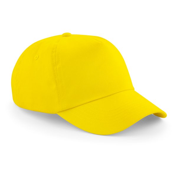 Beechfield Original 5 Panel Cap | Unisex | Cotton | Velcro Adjust | 25 Colours | One Size - Hat - Logo Free Clothing