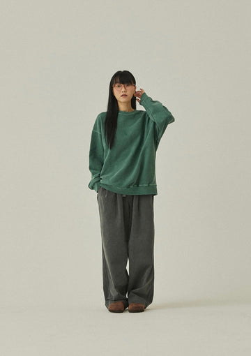 Deep Green Pigment Sweatshirt