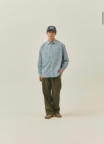 Blue Pigment Corduroy Shirt Sky