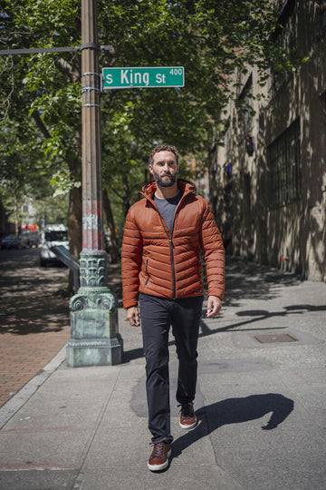 Cutter & Buck Mount Adams Men's Recycled Hooded Jacket | Lightweight Puffer | 5 Colours | S-4XL