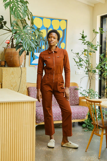 Danny Dark Rust Boilersuit