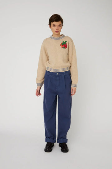 Embroidered Wool Sweater