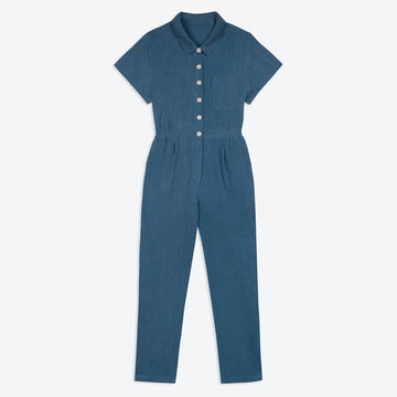 Washed Blue Boilersuit - Last One (size Small)