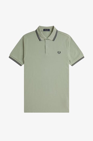 Fred Perry M3600 Twin Tipped Polo Shirt (Bay Leaf)
