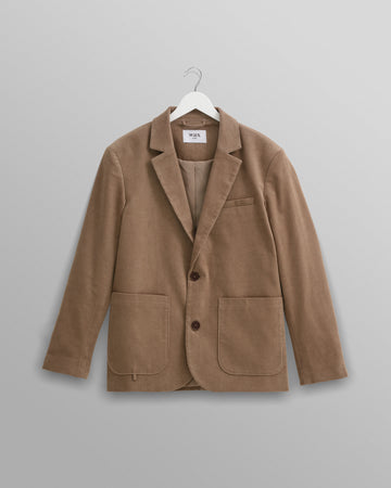 wax london men's Fintry - Taupe Corduroy Blazer