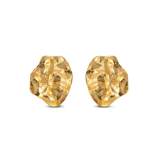 Gold Windy Stud Earrings