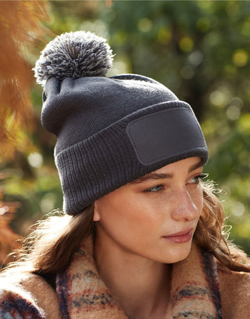 Beechfield | Snowstar® Patch Beanie | Logo Free Clothing