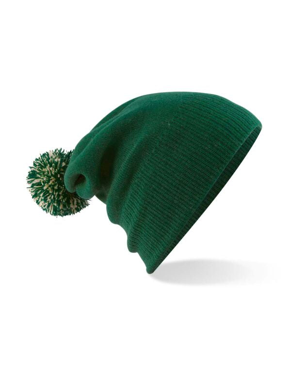 Beechfield Snowstar® Beanie | Unisex | Two-Tone Pom-Pom | 25 Colours | One Size - Hat - Logo Free Clothing