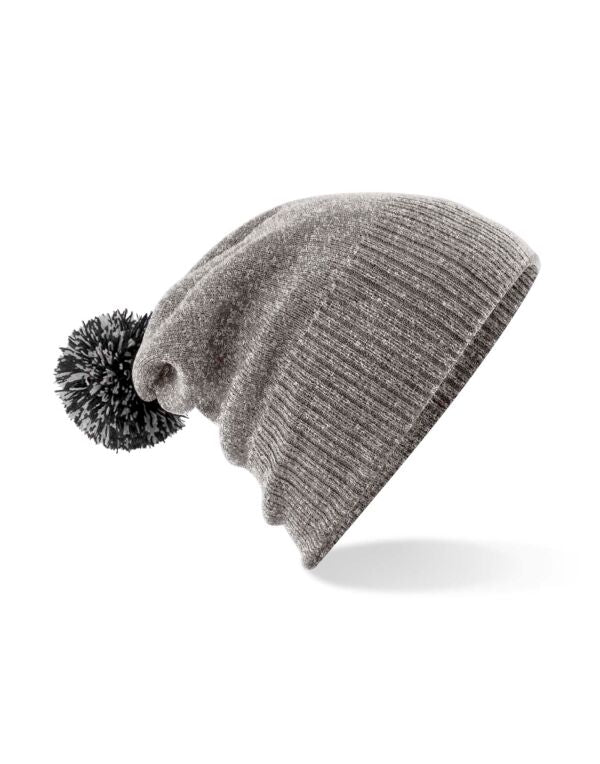 Beechfield Snowstar® Beanie | Unisex | Two-Tone Pom-Pom | 25 Colours | One Size - Hat - Logo Free Clothing