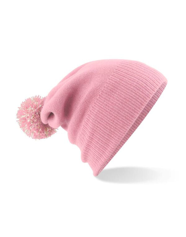 Beechfield Snowstar® Beanie | Unisex | Two-Tone Pom-Pom | 25 Colours | One Size - Hat - Logo Free Clothing