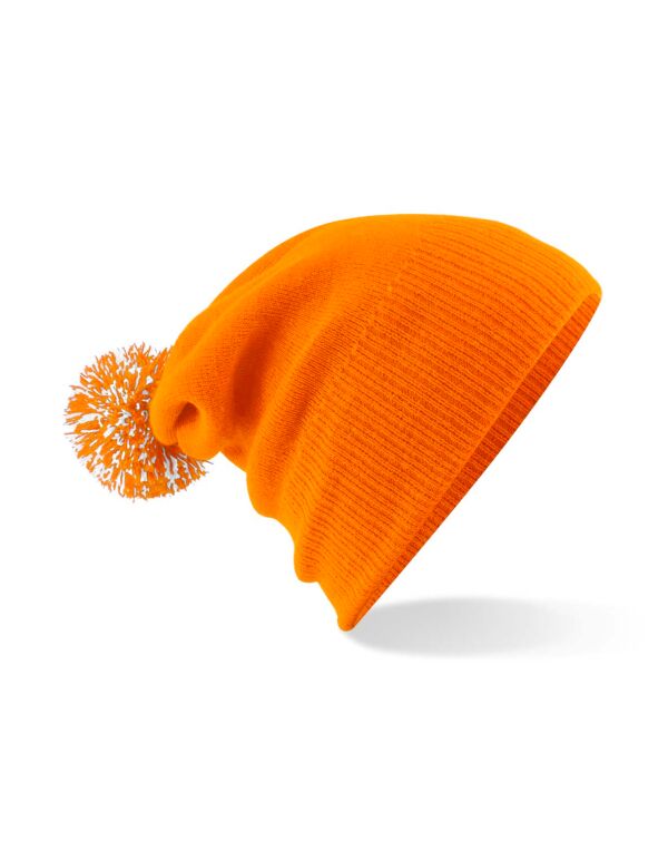 Beechfield Snowstar® Beanie | Unisex | Two-Tone Pom-Pom | 25 Colours | One Size - Hat - Logo Free Clothing
