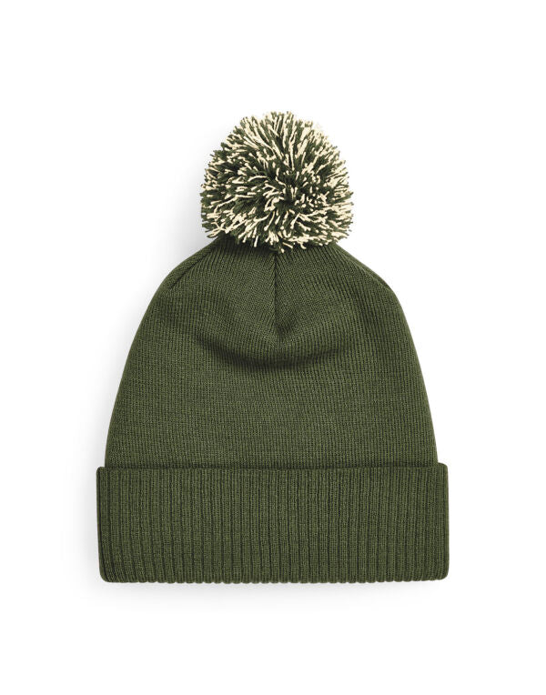 Beechfield Snowstar® Beanie | Unisex | Two-Tone Pom-Pom | 25 Colours | One Size - Hat - Logo Free Clothing
