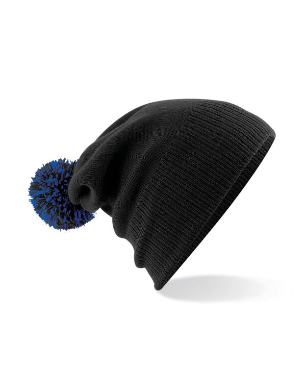 Beechfield Snowstar® Beanie | Unisex | Two-Tone Pom-Pom | 25 Colours | One Size - Hat - Logo Free Clothing