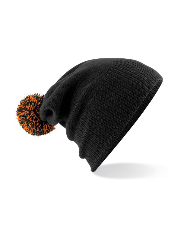 Beechfield Snowstar® Beanie | Unisex | Two-Tone Pom-Pom | 25 Colours | One Size - Hat - Logo Free Clothing