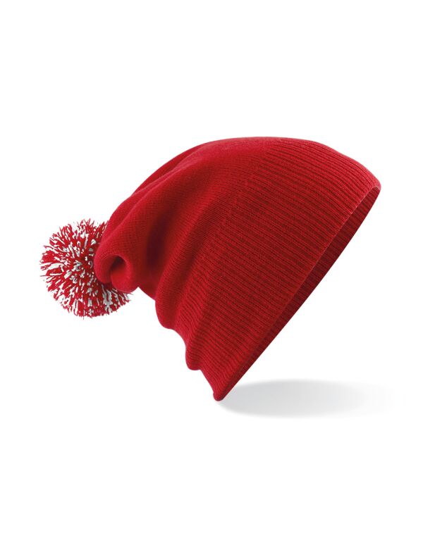 Beechfield Snowstar® Beanie | Unisex | Two-Tone Pom-Pom | 25 Colours | One Size - Hat - Logo Free Clothing