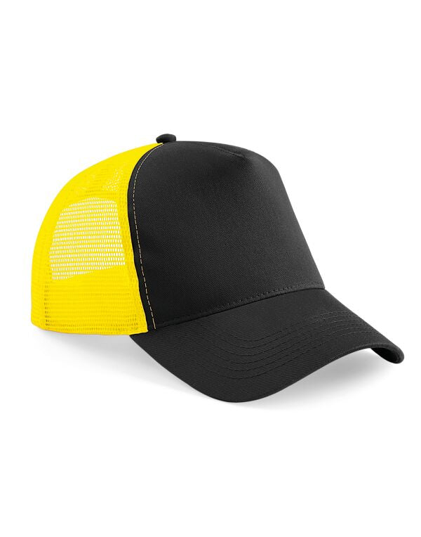 Beechfield Snapback Trucker Cap | Unisex | Two Tone | 5 Panel | 24 Colours | One Size - Hat - Logo Free Clothing