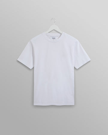 wax london men's Reid - White Organic Cotton T-Shirt