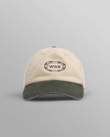 wax london men's Spencer - Ecru And Khaki Cotton Sports Cap