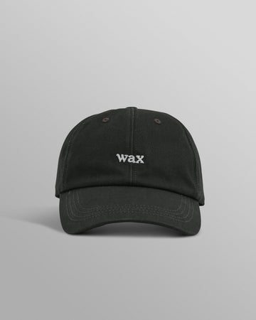 wax london men's Spencer - Washed Black Cotton Sports Cap