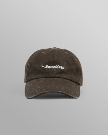 wax london men's Spencer - Washed Brown Cotton Sports Cap