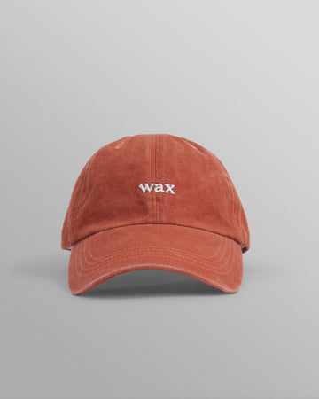 wax london men's Spencer - Washed Red Cotton Sports Cap