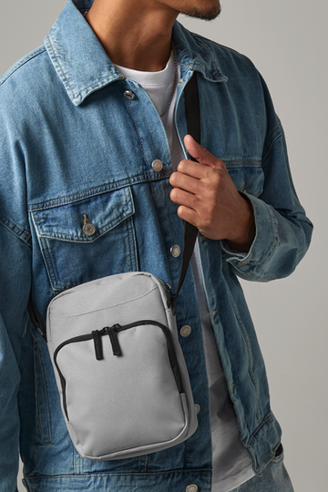 BagBase Crossbody Bag | 1.5 Litre Capacity | Recycled | Navy or Black | One Size