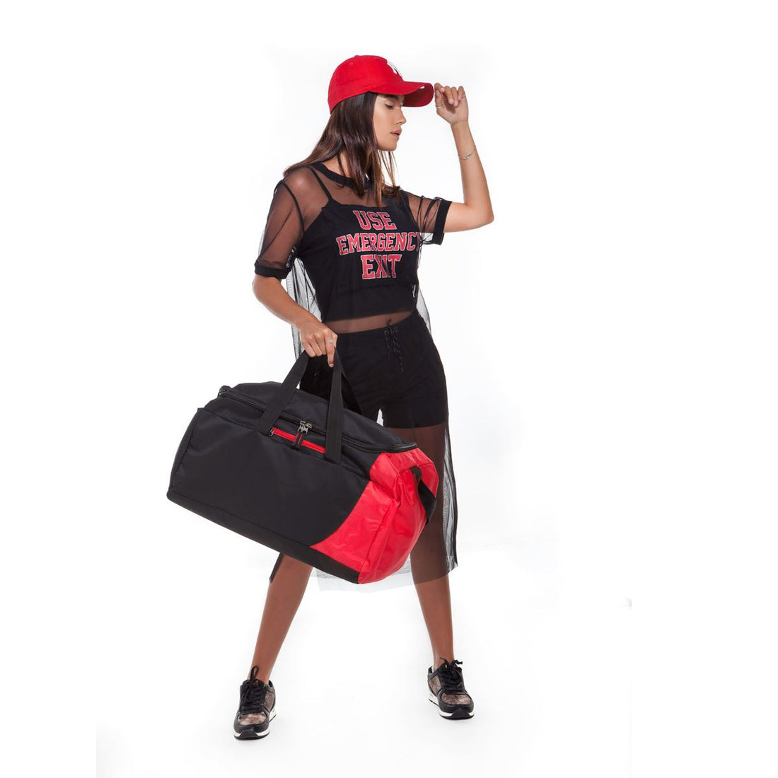 Shugon Naxos 43 Litre Sports Holdall Bag | 43 Litre Duffle Weekender | Red or Grey | One Size