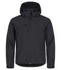 Clique Classic Mens Softshell Hooded Jacket | Recycled Waterproof | 5 Colours | XS-5XL - Summer Jacket - Logo Free Clothing