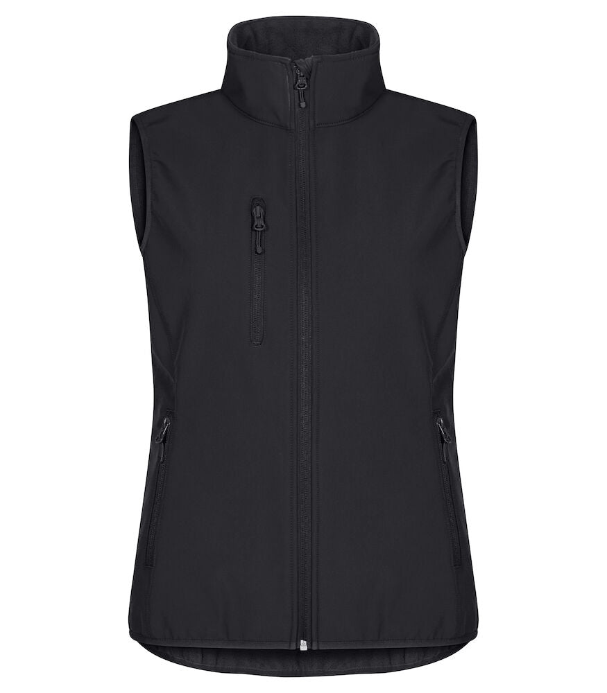 Clique Classic Ladies Softshell Gilet | Recycled Waterproof Softshell | 9 Colours | XS-3XL - Gilet - Logo Free Clothing