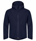Clique Classic Mens Shell Jacket | Waterproof | Recycled Material | Navy or Black | XS-4XL - Summer Jacket - Logo Free Clothing