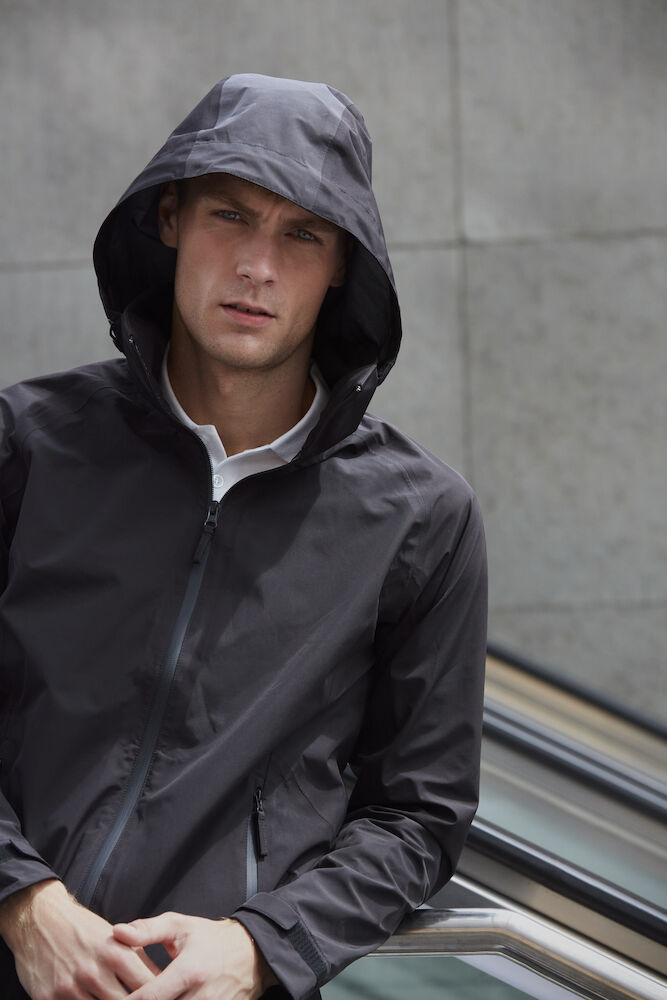 Clique Classic Mens Shell Jacket | Waterproof | Recycled Material | Navy or Black | XS-4XL - Summer Jacket - Logo Free Clothing