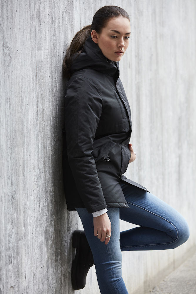 Clique Creston Padded Winter Parka Jacket. Unisex. Waterproof 5000mm. XS-3XL - Winter Jacket - Logo Free Clothing