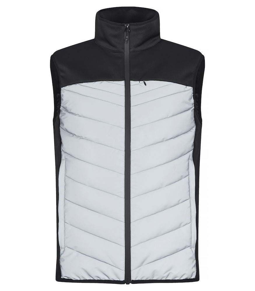 Clique Utah Mens Reflective Gilet. Lightly padded XS-3XL - Gilet - Logo Free Clothing